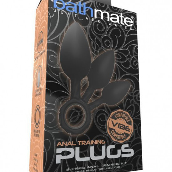Набор анальных пробок Bathmate Anal Training Plugs, диаметр 2,5см - 3,1см - 3,8см