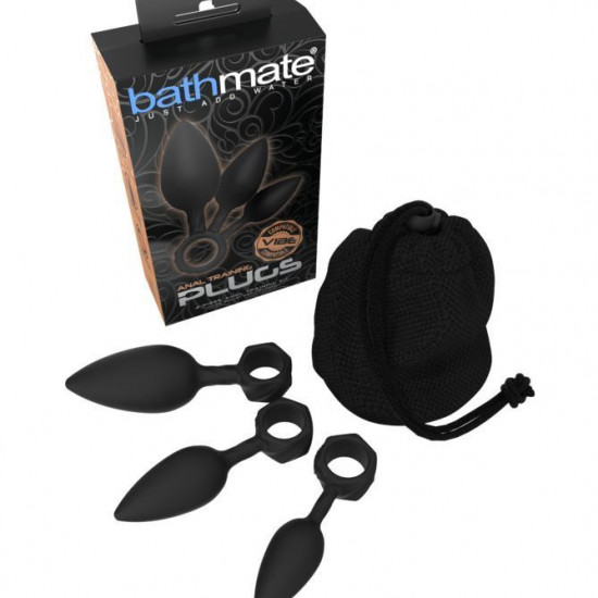 Набор анальных пробок Bathmate Anal Training Plugs, диаметр 2,5см - 3,1см - 3,8см