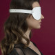 Маска на глаза Feral Feelings - Blindfold Mask, натуральная кожа, белая