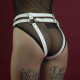 Гартеры Feral Feelings - Belt Briefs, трусики, натуральная кожа, цвет белый
