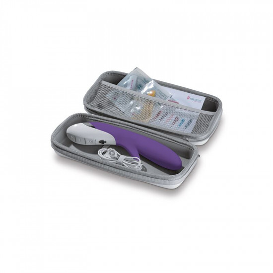 Вибратор-кролик Mystim Danny Divido Purple с глубокой вибрацией, 2 мотора