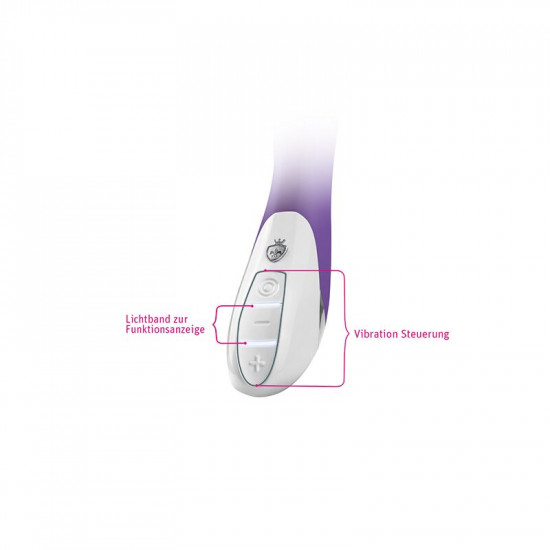 Вибратор-кролик Mystim Danny Divido Purple с глубокой вибрацией, 2 мотора