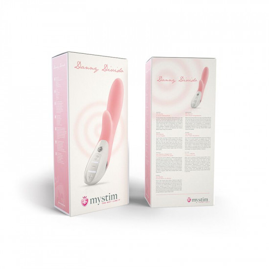 Вибратор-кролик Mystim Danny Divido Candy Rose с глубокой вибрацией, 2 мотора