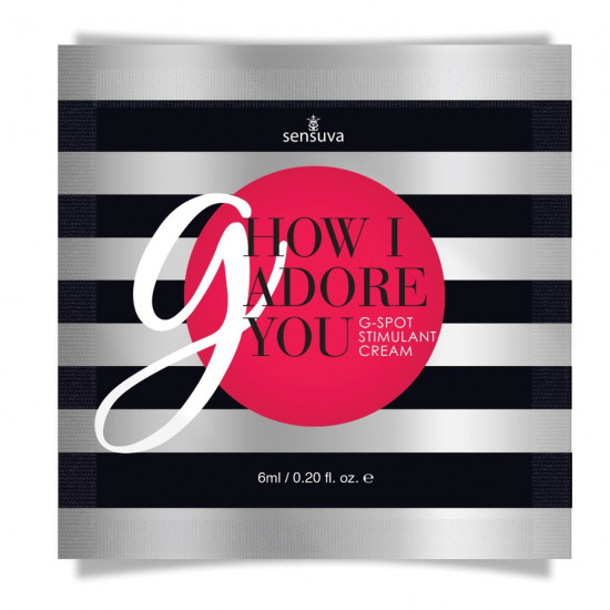 Пробник геля для точки G Sensuva - G, How I Adore You G-Spot (6 мл) с экстрактом гуараны