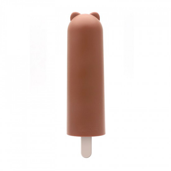 Вибратор KISTOY Mr.Ted, реалистичный вибратор под видом мороженого, диаметр 43мм