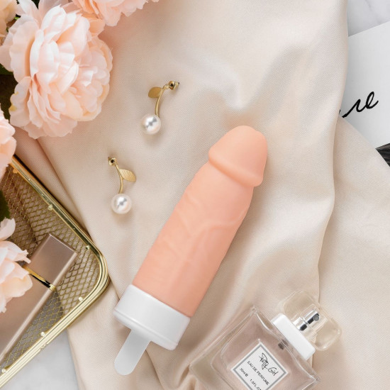 Вибратор KISTOY Mr.Ted, реалистичный вибратор под видом мороженого, диаметр 43мм