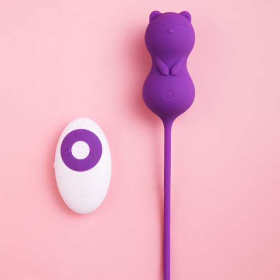 Вагинальные шарики с вибрацией KISTOY Paula с пультом ДУ, диаметр 32мм