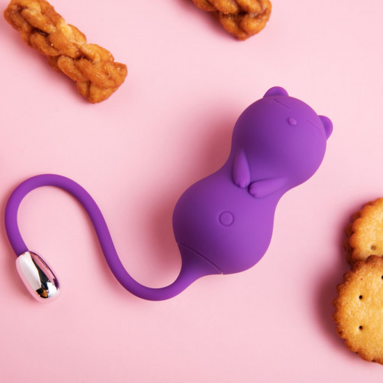 Вагинальные шарики с вибрацией KISTOY Paula с пультом ДУ, диаметр 32мм