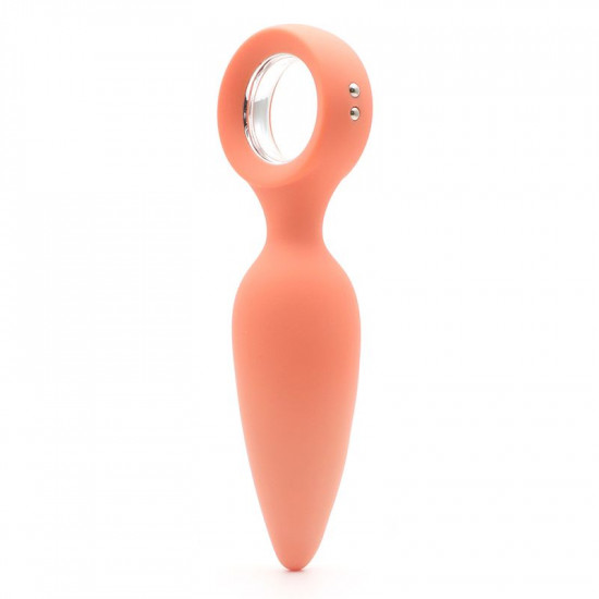 Анальная вибропробка KISTOY Orville Orange, диаметр 30мм