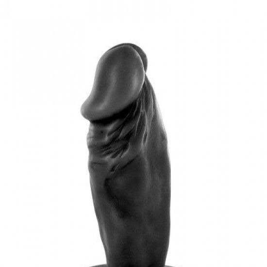 Фаллоимитатор Real Body - Real Tim Black, TPE, диаметр 3,4см