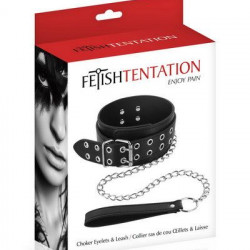 Нашийник з повідцем Fetish Tentation Eyalets and Leash