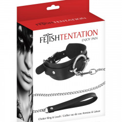 Нашийник з повідцем Fetish Tentation Ring and Leash