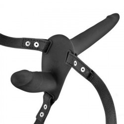 Подвійний страпон Fetish Tentation Strap-On with Double Dildo Black