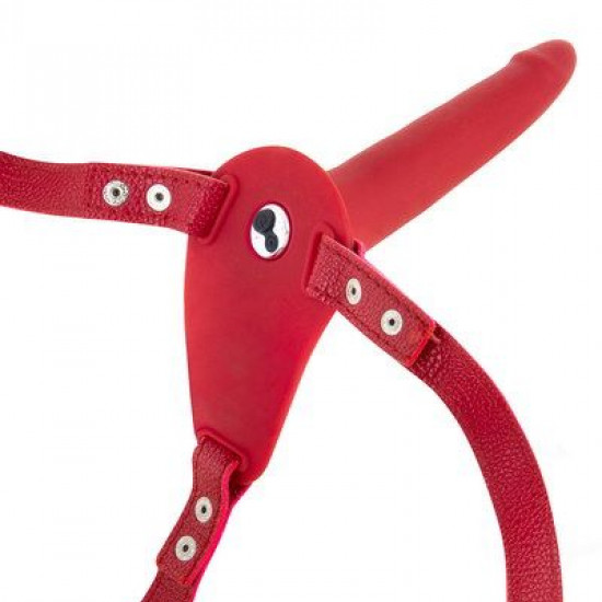 Страпон с вибрацией Fetish Tentation Vibrating Strap-On with Dildo Red