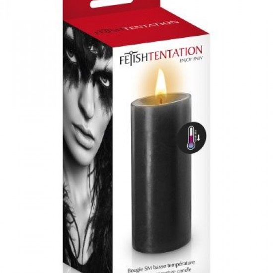 БДСМ-cвеча низкотемпературная Fetish Tentation SM Low Temperature Candle Black