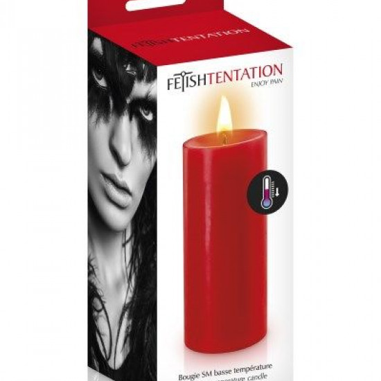 БДСМ-cвеча низкотемпературная Fetish Tentation SM Low Temperature Candle Red