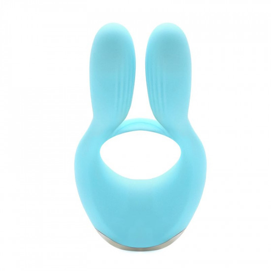 Вибратор для пар KISTOY Martin Blue, два мотора, крепление на член, диаметр 32мм