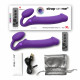 Безремневой страпон с вибрацией Strap-On-Me Vibrating Violet XL, диам. 4,7см, пульт ДУ, регулируемый
