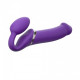 Безремневой страпон с вибрацией Strap-On-Me Vibrating Violet XL, диам. 4,7см, пульт ДУ, регулируемый
