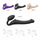 Безремневой страпон с вибрацией Strap-On-Me Vibrating Violet XL, диам. 4,7см, пульт ДУ, регулируемый