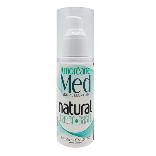 Смазка на водной основе с фитопланктоном Amoreane Med Natural (100 мл)