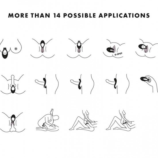 Вибратор для пар Satisfyer Endless Joy Black, 3 независимых мотора, многофункциональный