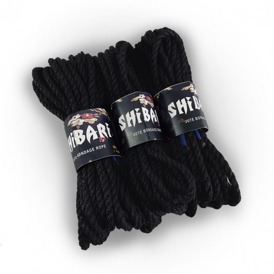 Джутовая веревка для Шибари Feral Feelings Shibari Rope, 8 м черная