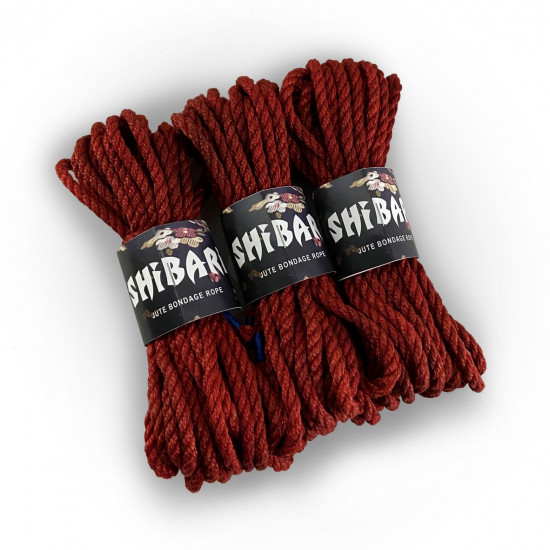 Джутовая веревка для Шибари Feral Feelings Shibari Rope, 8 м красная