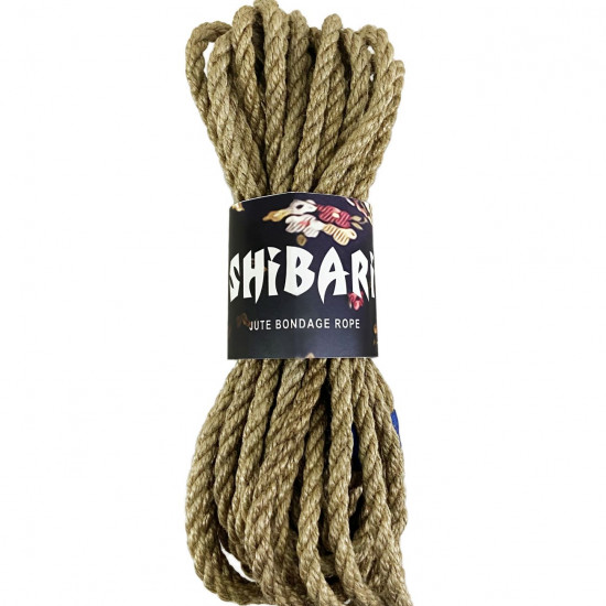 Джутовая веревка для Шибари Feral Feelings Shibari Rope, 8 м серая