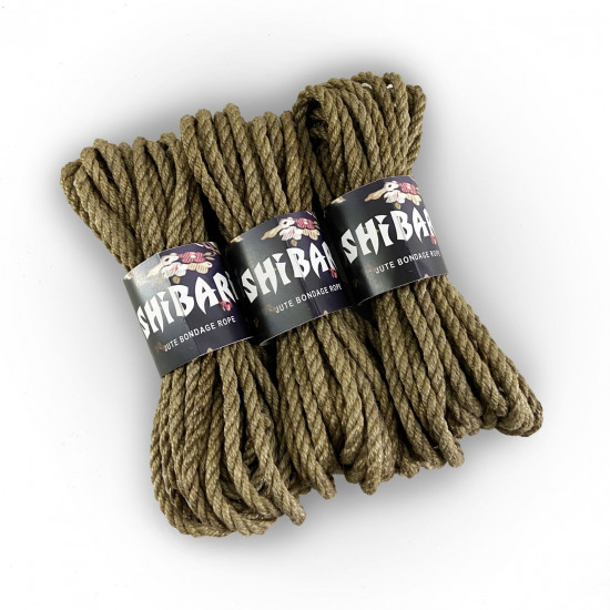 Джутовая веревка для Шибари Feral Feelings Shibari Rope, 8 м серая