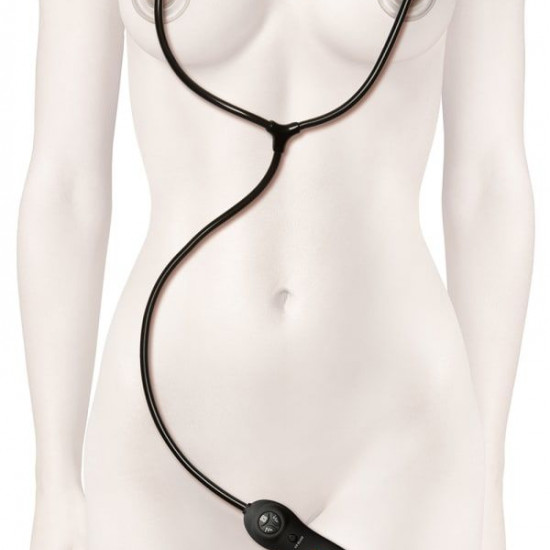 Автоматическая помпа для сосков с вибрацией Doc Johnson Kink - Swell - Auto Nipple Sucker Cups