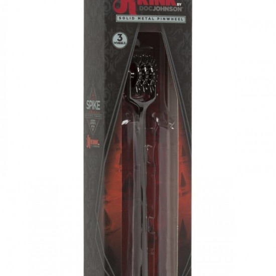 Колесо Вартенберга игольчатое на 3 ряда зубцов Doc Johnson Kink- Spike - Solid Metal Pinwheel - 3 Wh