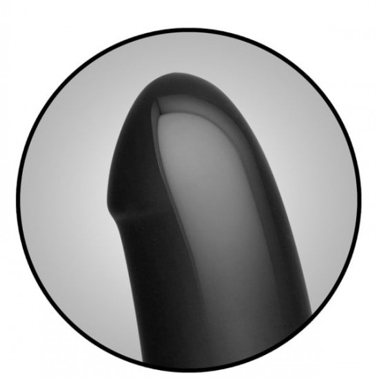 Анальный плаг с дилдо Doc Johnson Kink - Dual Density SECONDSKYN Fuck Plug - Black