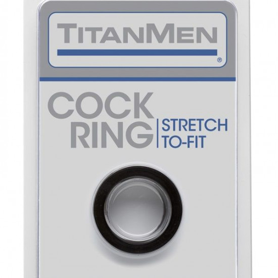 Эрекционное кольцо Doc Johnson Titanmen Tools - Cock Ring - Black