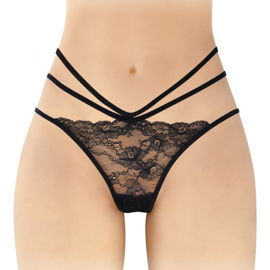 Трусики с открытой попкой Fashion Secret Nadia Black