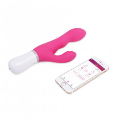 Смарт вібратор-кролик Lovense Nora з обертовим стовбуром