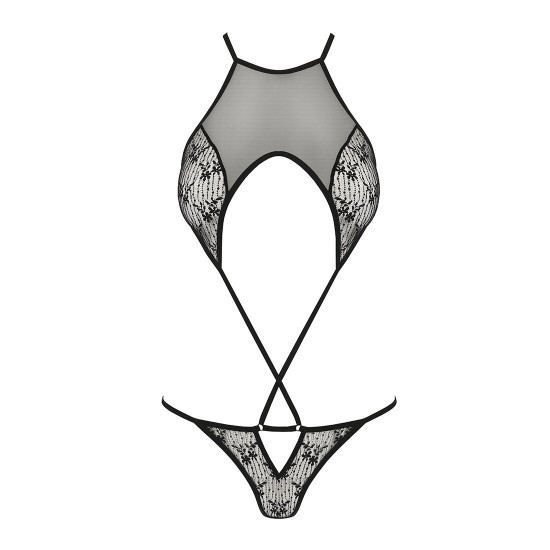 Ажурное боди Passion AZALIA BODY XXL/XXXL, black