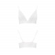 Эластичный топ с кружевом Passion PS001 TOP S, white
