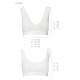 Спортивный топ из эластичного хлопка Passion PS005 TOP M, white