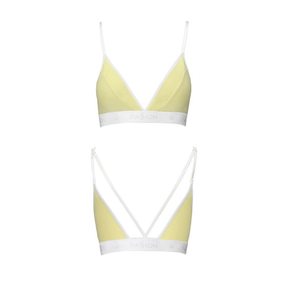 Спортивный топ с двойными бретелями Passion PS007 TOP L, yellow