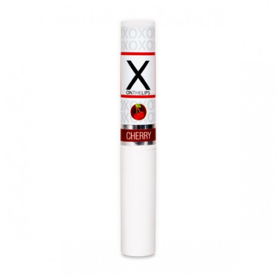 Стимулирующий бальзам для губ унисекс Sensuva – X on the Lips Cherry с феромонами, вишня