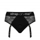 Кружевные трусы для страпона с подвязками для чулок Strap-On-Me DIVA HARNESS - L
