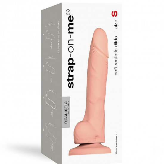 Реалистичный фаллоимитатор Strap-On-Me SOFT REALISTIC DILDO Vanilla - Size S
