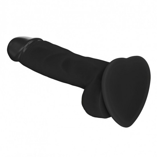 Реалистичный фаллоимитатор Strap-On-Me SOFT REALISTIC DILDO Black - Size M