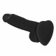 Реалистичный фаллоимитатор Strap-On-Me SOFT REALISTIC DILDO Black - Size M