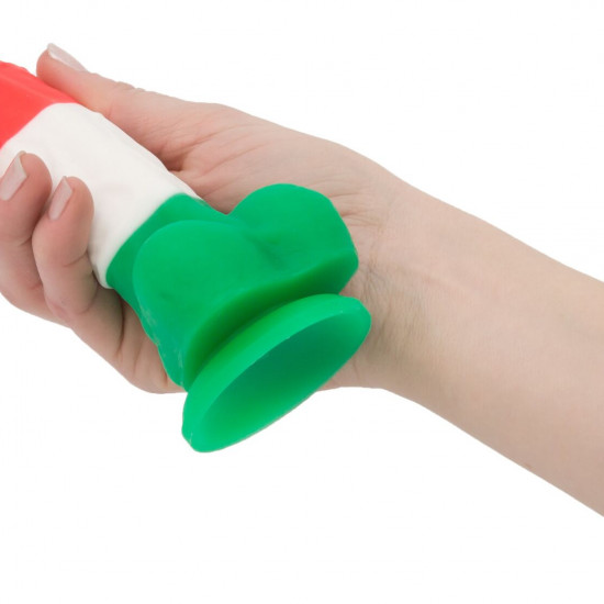 Цветной фаллоимитатор ADDICTION - LEONARDO - 7" - 3 COLOURS, 17,8 см, силикон