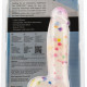 Фаллоимитатор с конфетти ADDICTION - PARTY MARTY 7.5″ - FROST & CONFETTI, 19 см, силикон