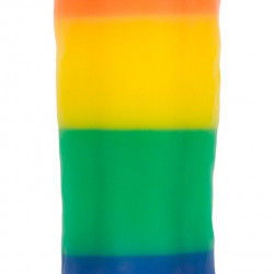 Райдужний фалоімітатор ADDICTION - JUSTIN - 8 "- RAINBOW, 20,3 см, силікон, вібропуля в подарунок
