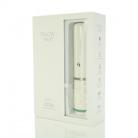 Роскошный вибратор-пульсатор с присоской Pillow Talk - Feisty Thrusting Vibrator Teal