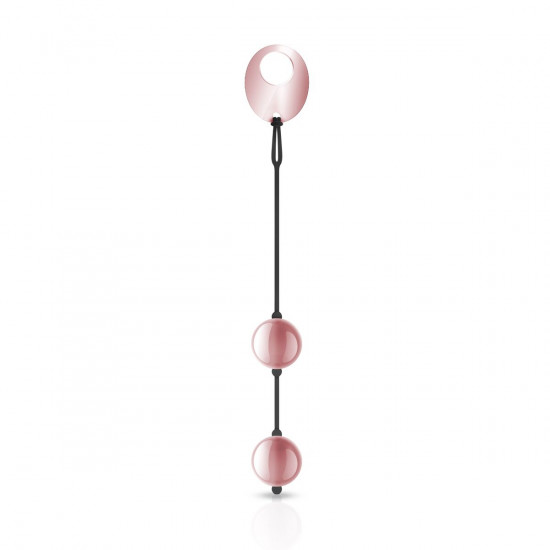 Металлические вагинальные шарики Rosy Gold - Nouveau Kegel Balls, масса 376 г, диаметр 2,8 см
